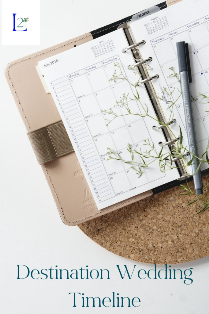 planning a destination wedding with schedule book
