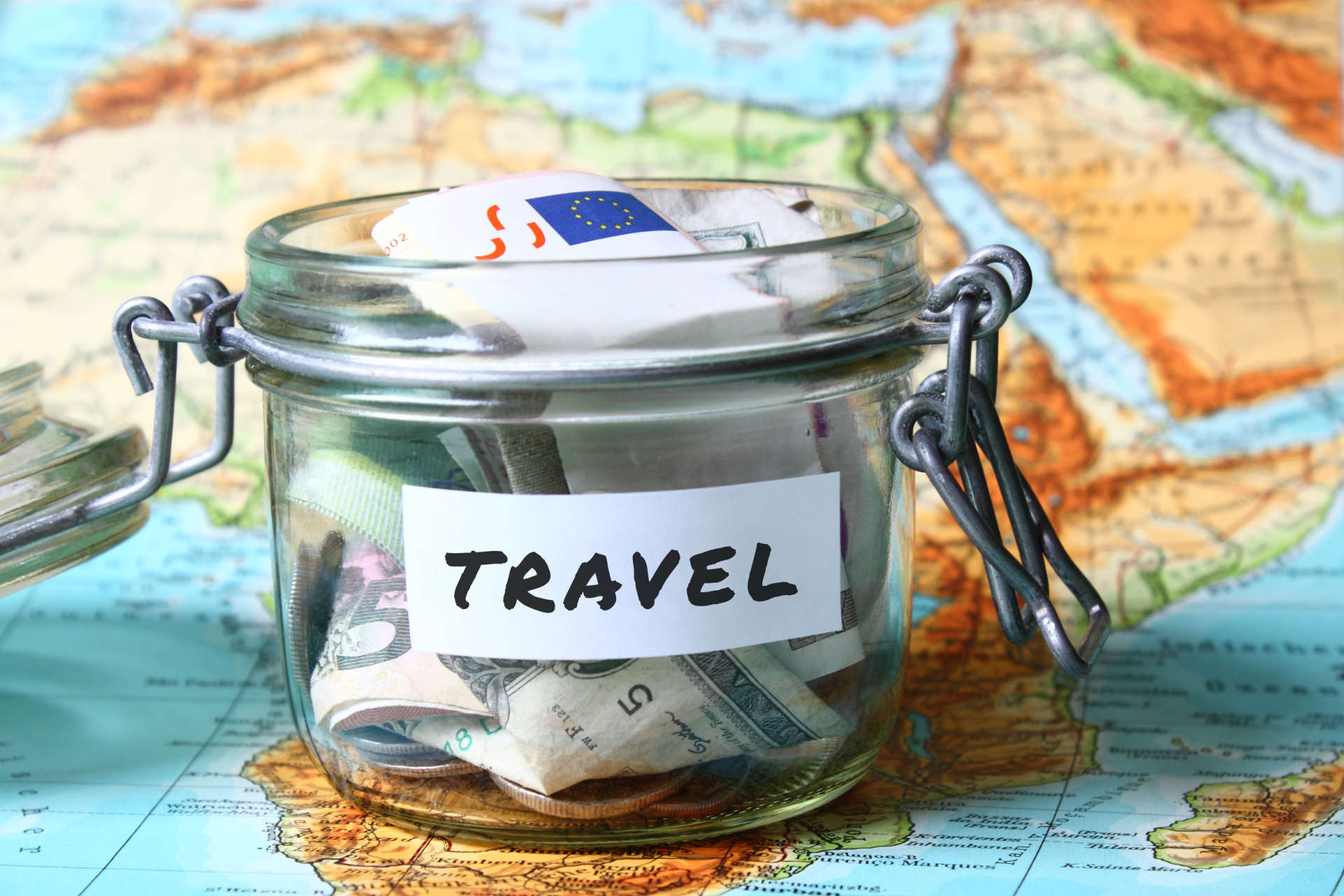 jar of money for travel