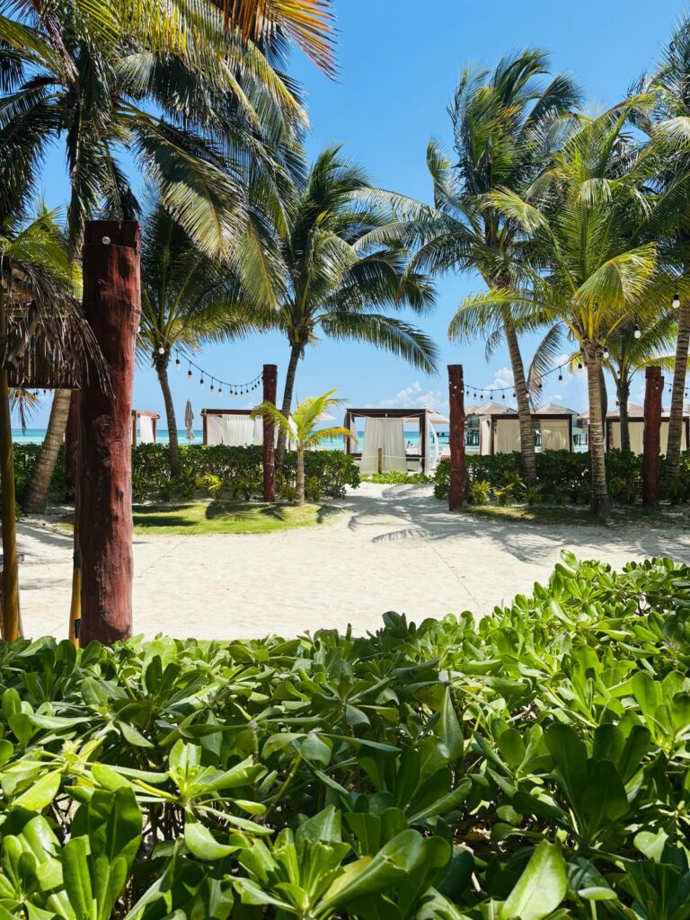 The perfect beach wedding venue on El Dorado Maroma Resort