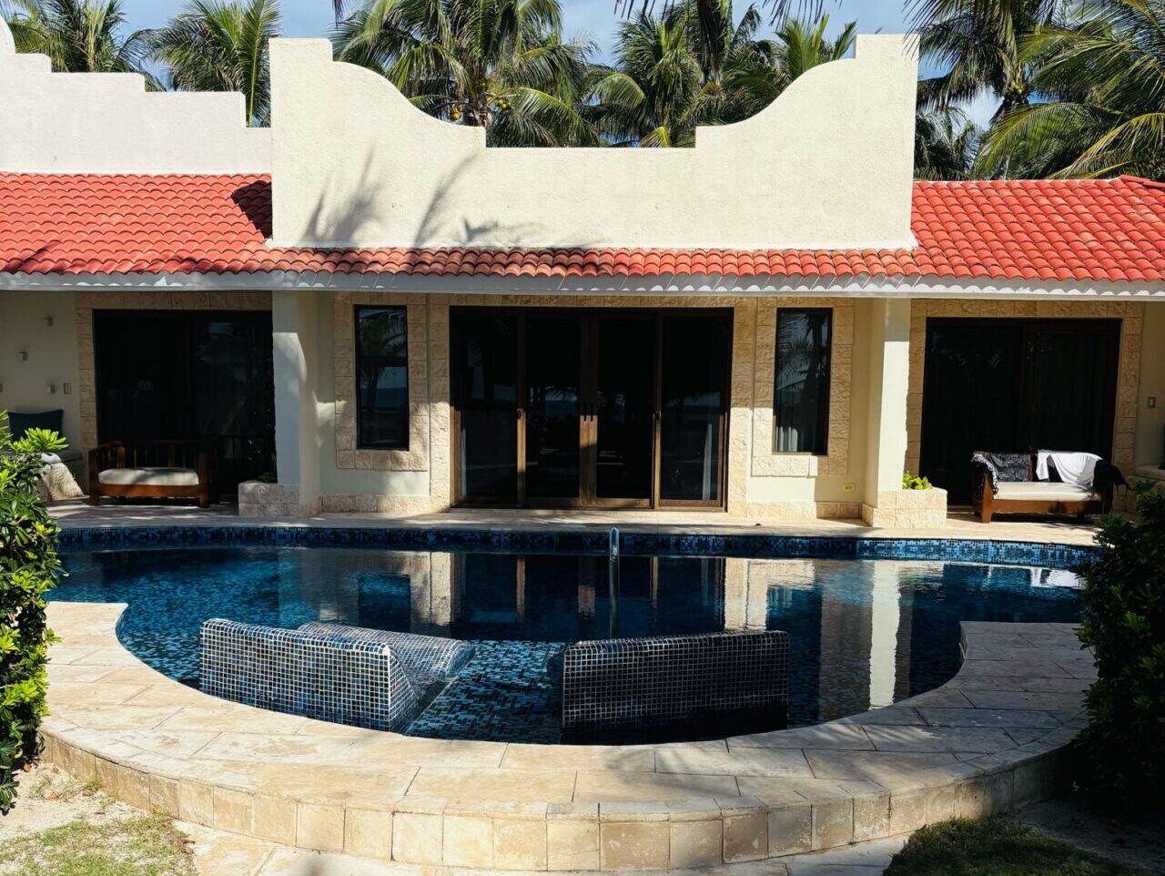Butler-level private pool suite at El Dorado Casitas Royale all-inclusive resort in the Riviera Maya